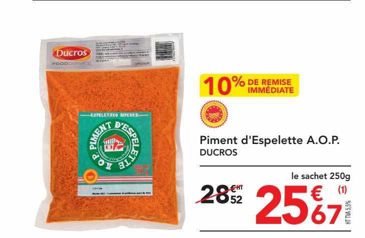 piment d'espelette a.o.p. ducros