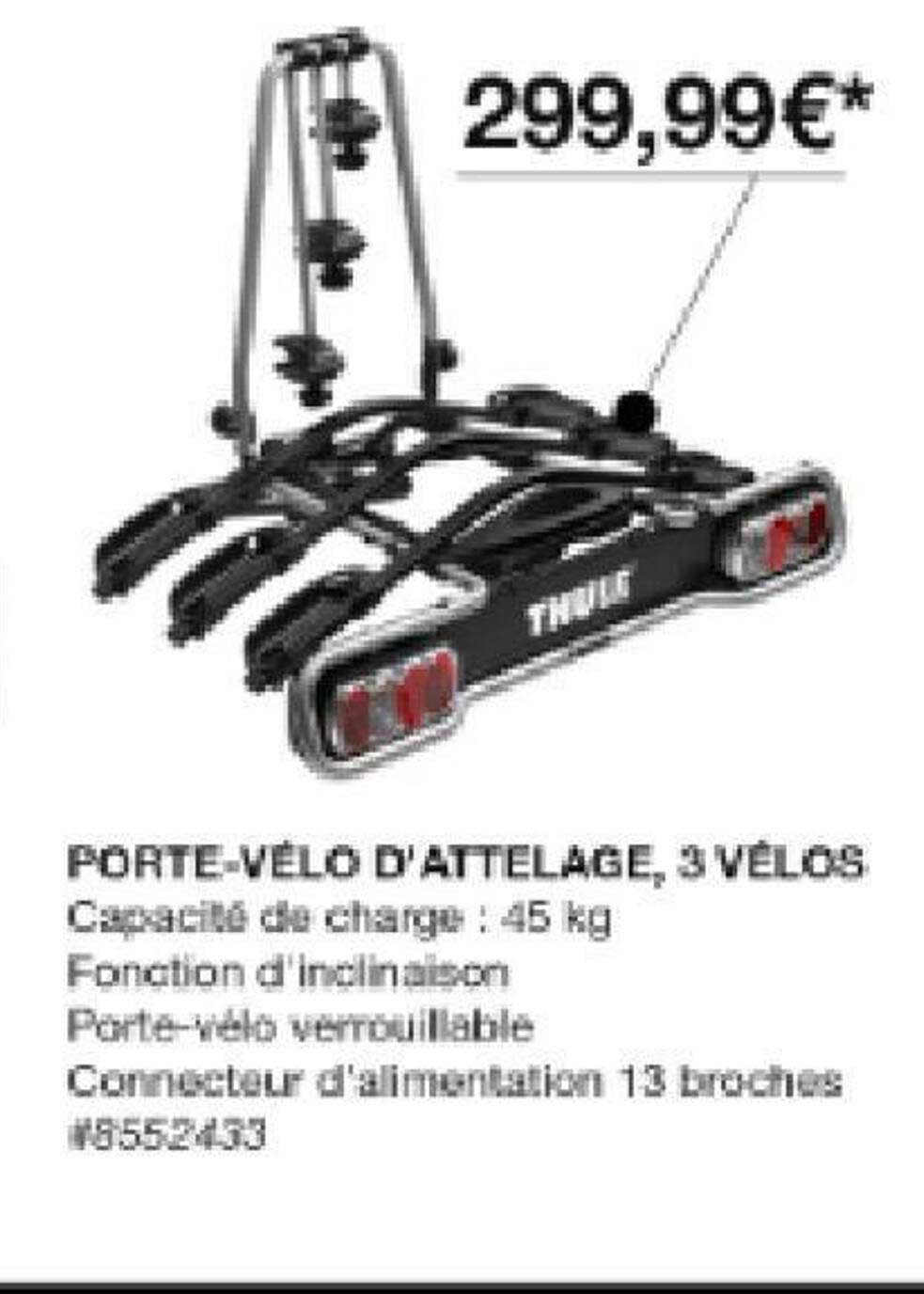 porte-vélo d'attelage, 3 vélos