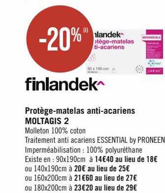 protège-matelas anti-acariens moltagis 2 finlandek^