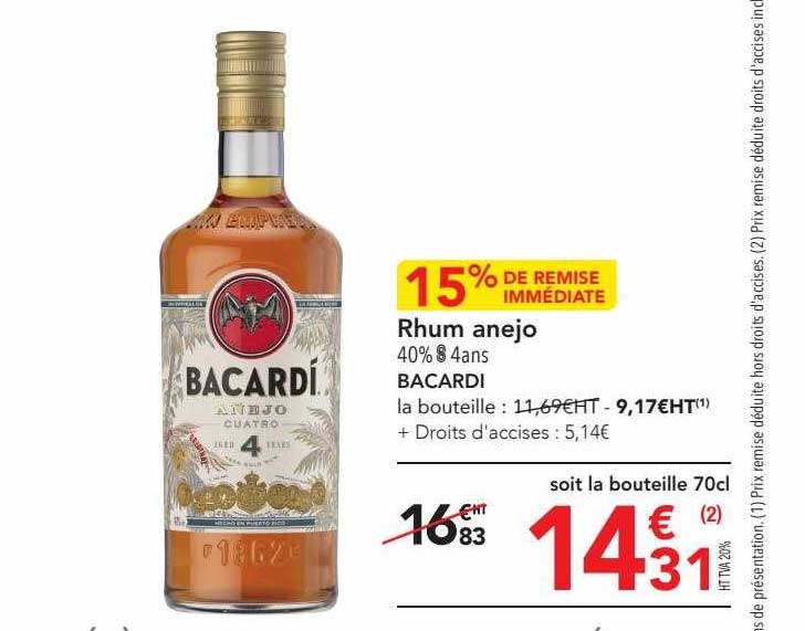 rhum anejo bacardi