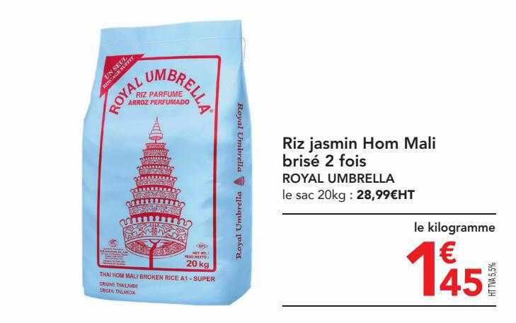 riz jasmin hom mali brisé 2 fois royal umbrella
