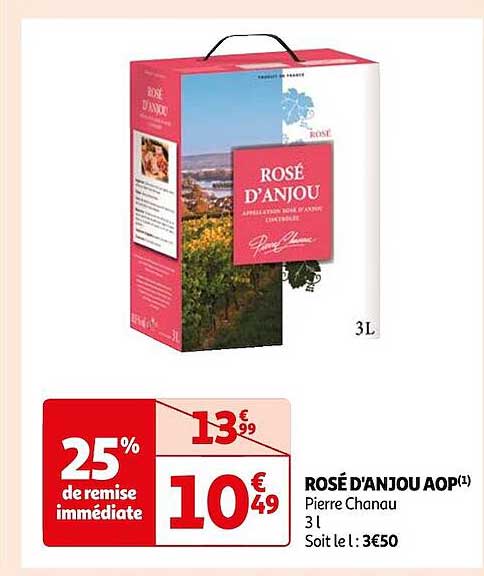 rosé d'anjou aop pierre chanau
