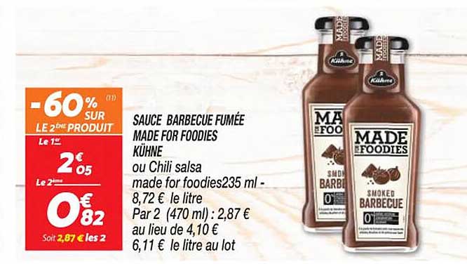 sauce barbecue fumée made for foodies kühne ou chili salsa made for foodies