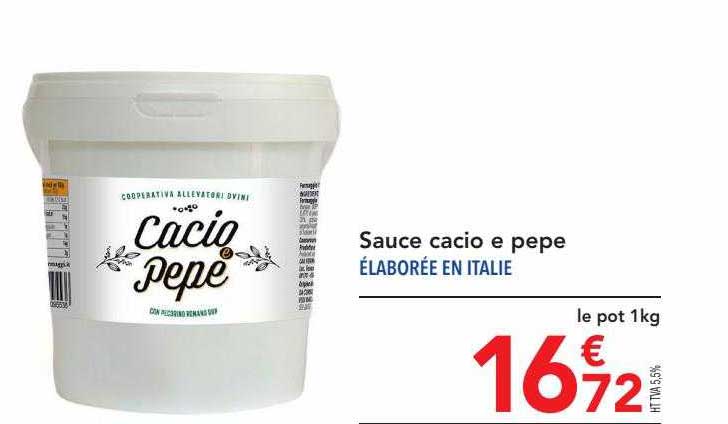 sauce cacio e pepe