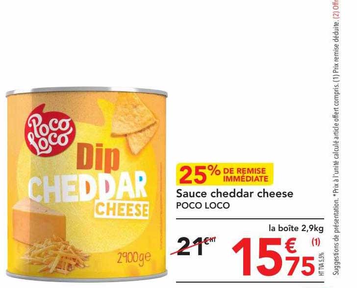 sauce cheddar cheese poco loco