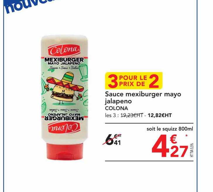 Sauce Mexiburger Mayo Jalapeno Colona