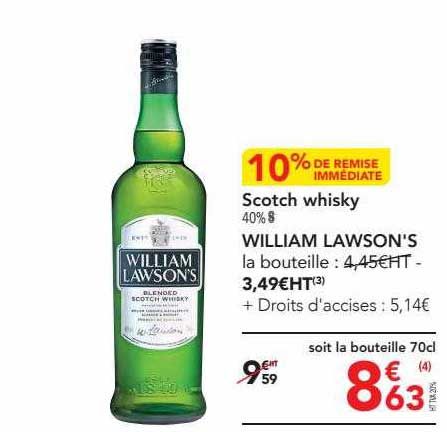 scotch whisky william lawson's