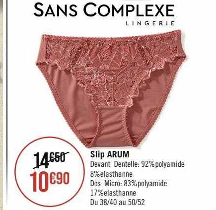 slip arum sans complexe lingerie