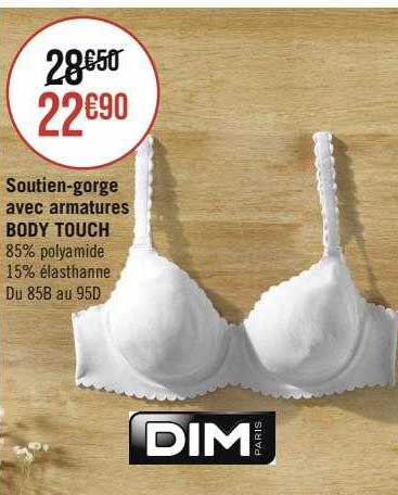 soutien-gorge avec armatures body touch dim