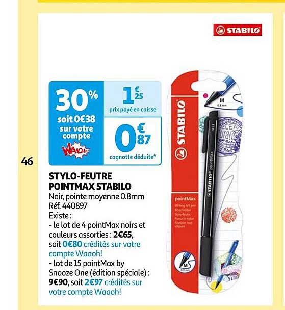 stylo-feutre pointmax stabilo