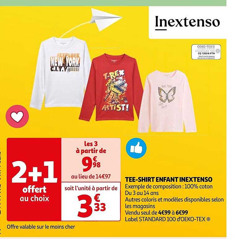 tee-shirt enfant inextenso