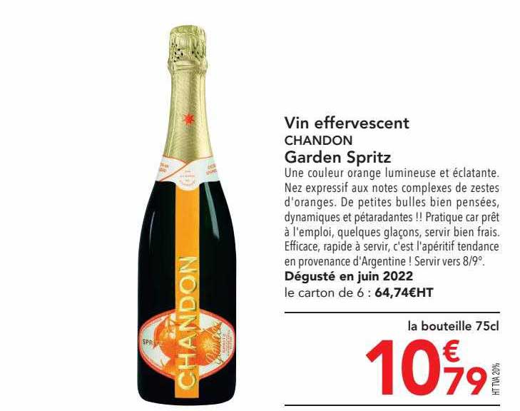 vin effervescent chandon garden spritz