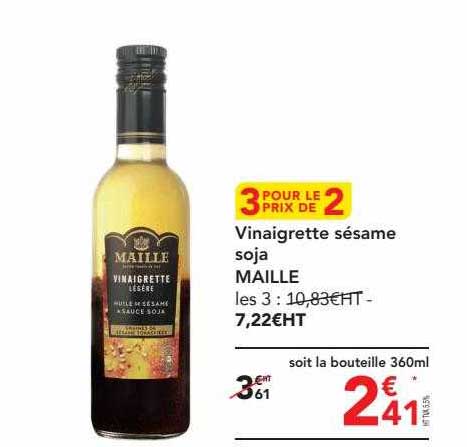 Vinaigrette Sésame Soja Maille