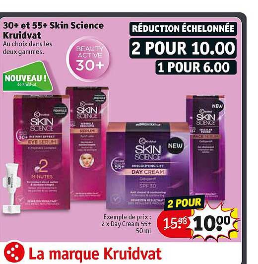 30+ et 55+ skin science kruidvat