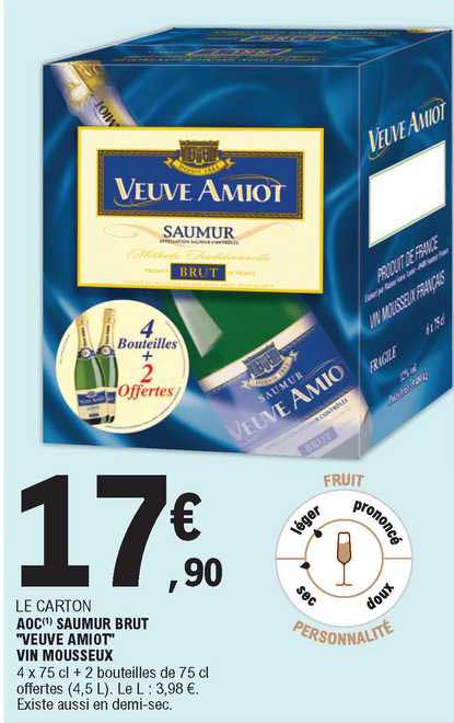 aoc saumur brut veuve amiot vin mousseux