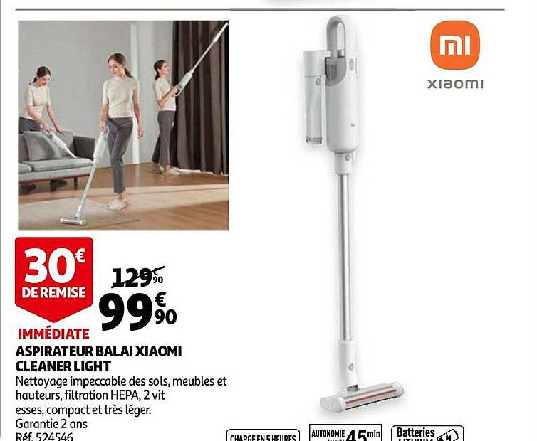aspirateur balai xiaomi cleaner light
