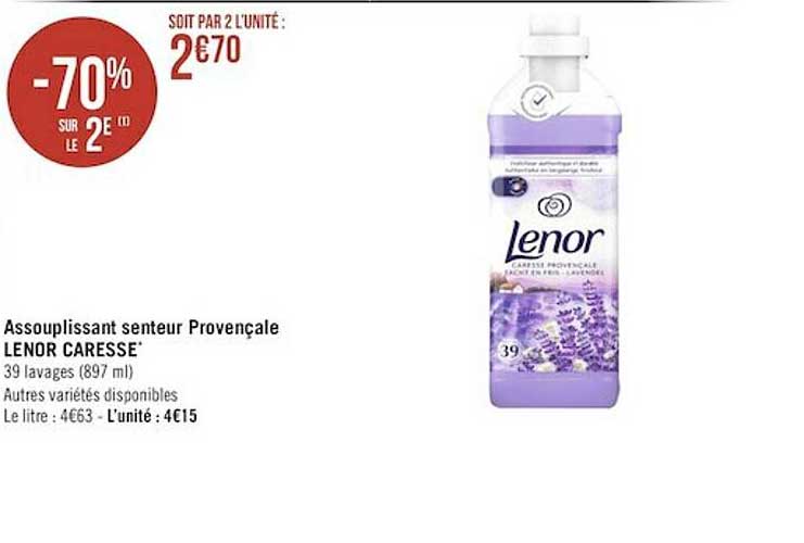 assouplissant senteur provençale lenor caresse
