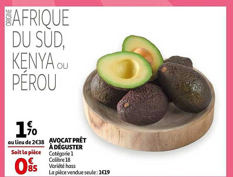 avocat prêt à déguster