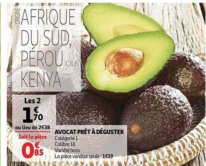 avocat prêt à déguster