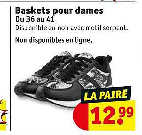 baskets pour dames
