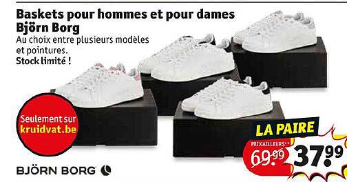 baskets pour hommes et pour dames björn borg