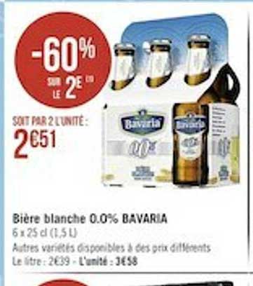 bière blanche 0.0% bavaria