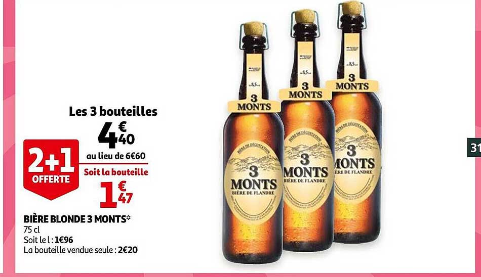 bière blonde 3 monts