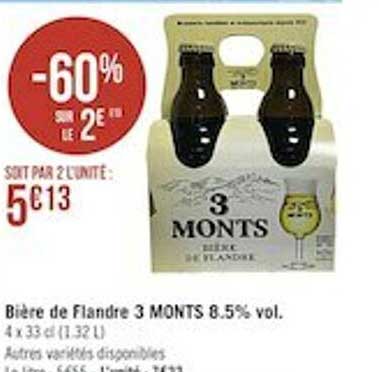 bière de flandre 3 monts 8.5% vol.
