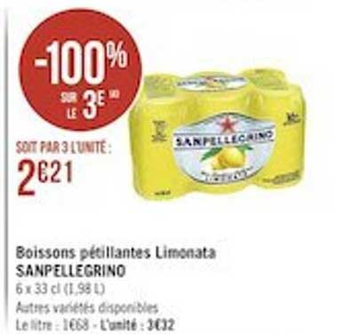 Boissons Pétillantes Limonata Sanpellegrino