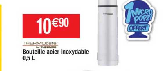 bouteille acier inoxydable 0.5l thermocafe