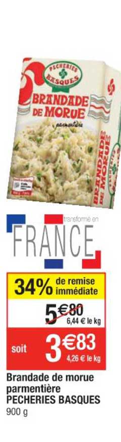 brandade de morue parmentière pecheries basques 34% de remise immédiate