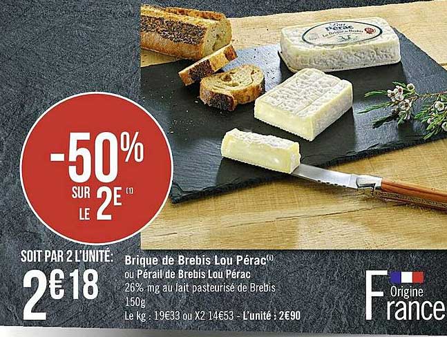 brique de brebis lou pérac ou pérail de brebis lou pérac