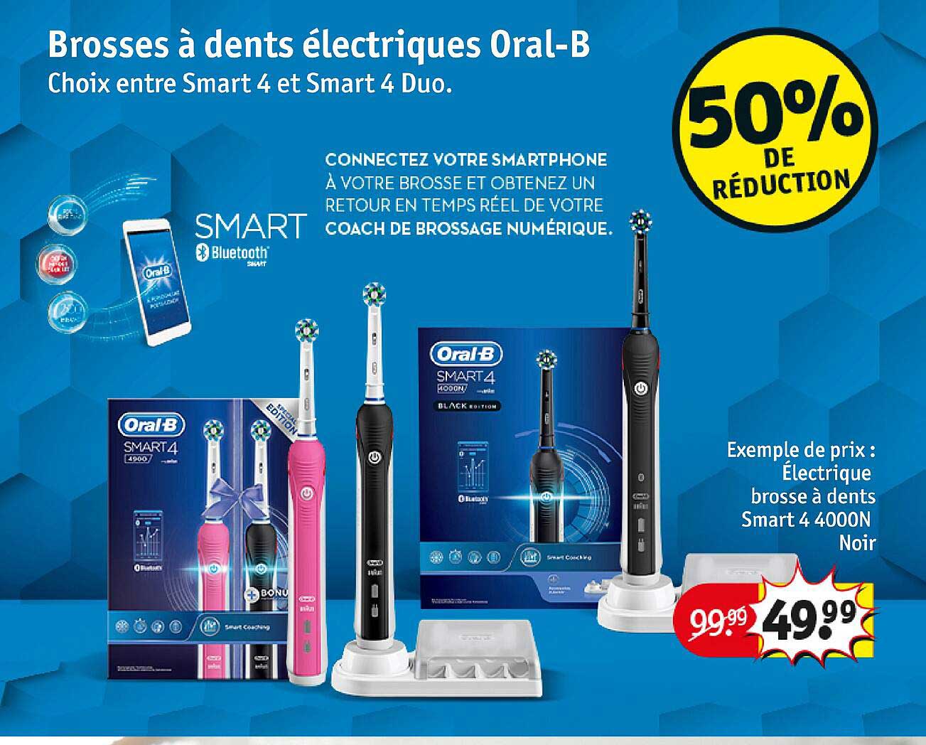 brosses à dents électriques oral-b 50% de réduction