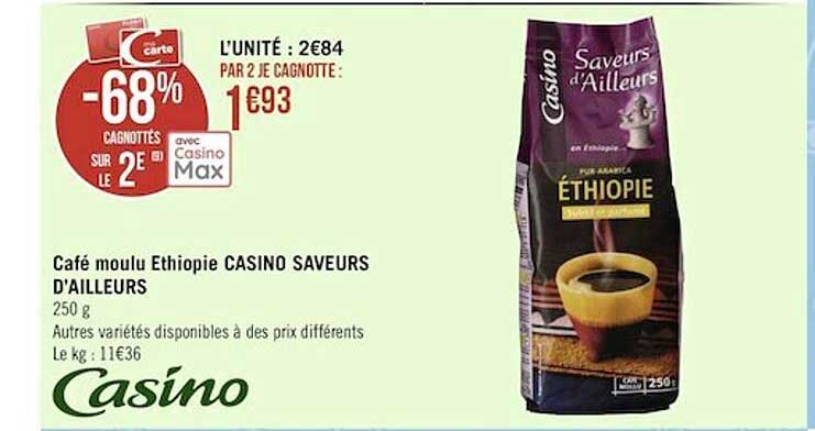 café moulu ethiopie casino saveurs d'ailleurs