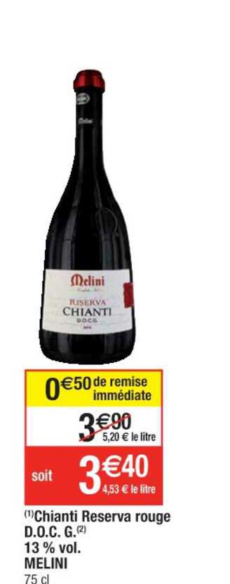 chianti reserva rouge d.o.c.g. 13% vol. melini