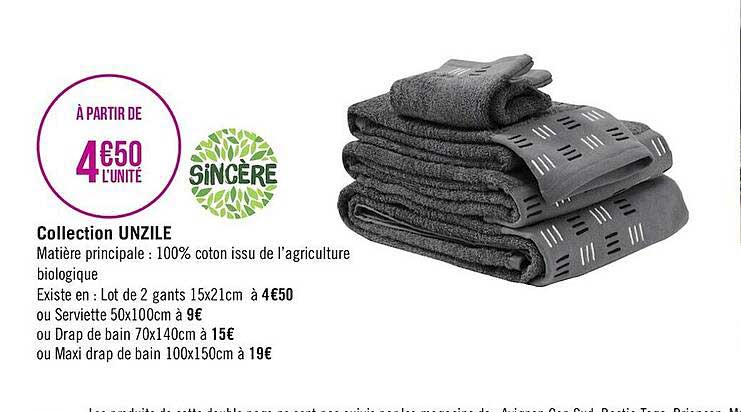 Collection Unzile Sincère