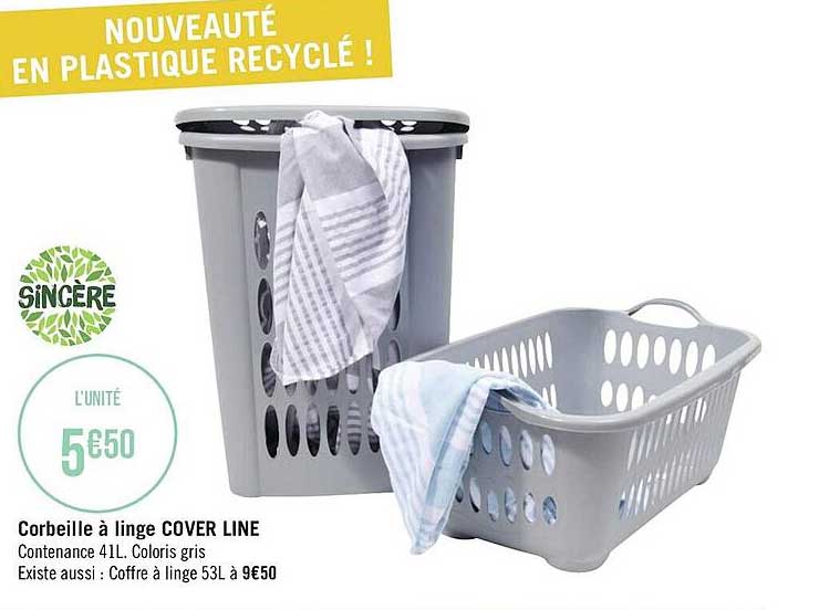 corbeille à linge cover line sincère