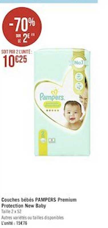 couches bébés pampers premium protection new baby