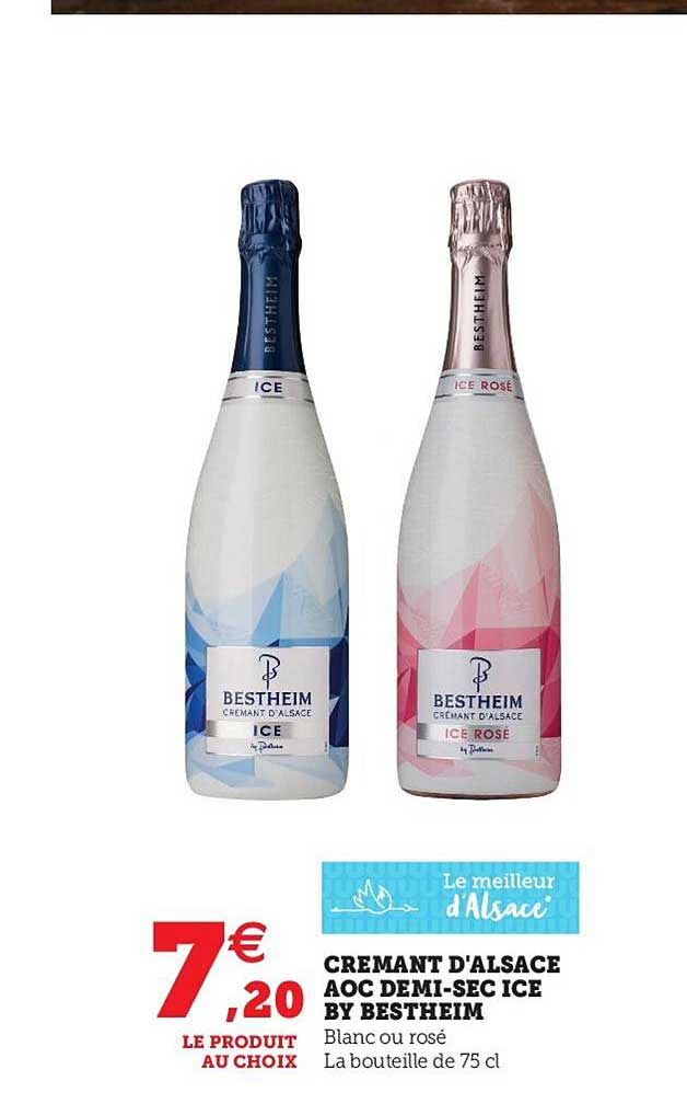Cremant D'alsace Aoc Demi-sec Ice By Bestheim
