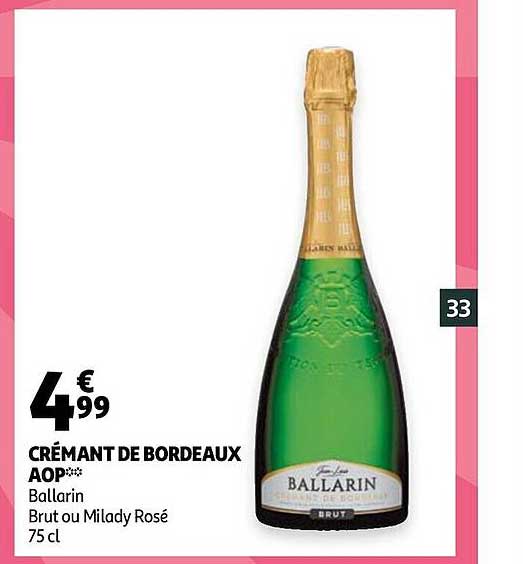 crémant de bordeaux aop ballarin