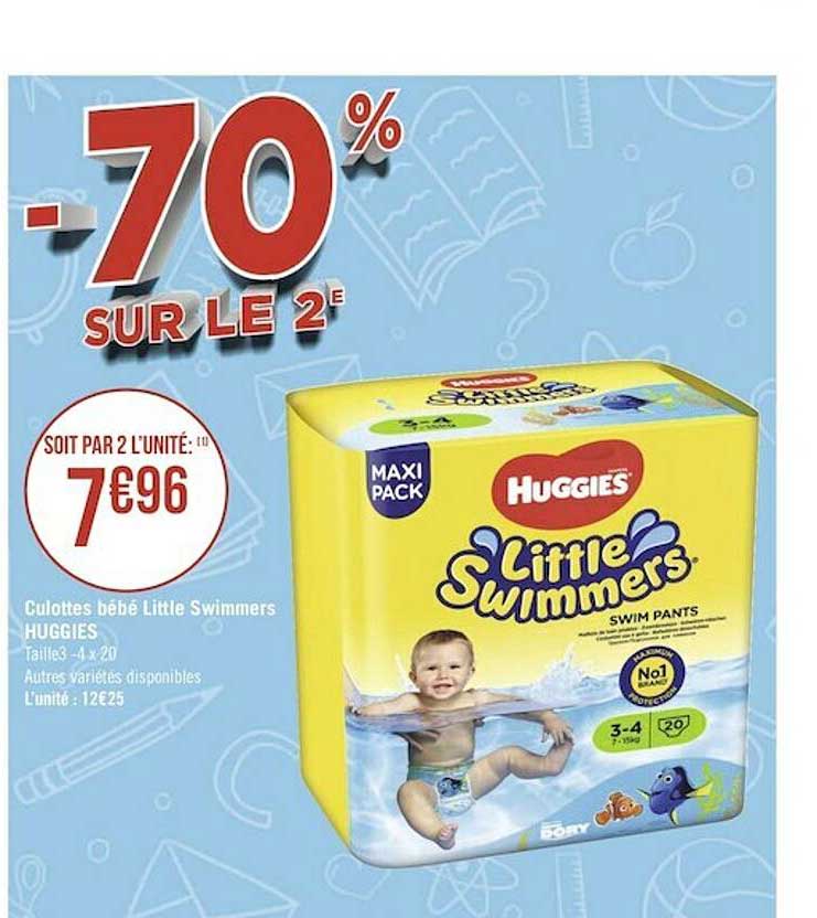 culottes bébé little swimmers huggies