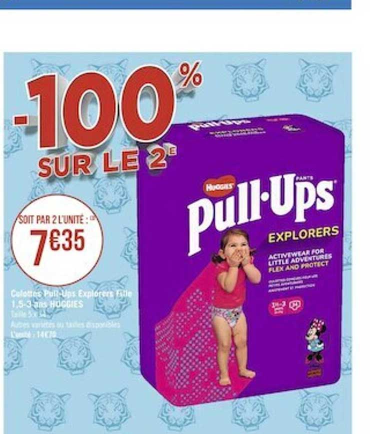 culottes pull-ups explorers fille 1.5-3 ans huggies