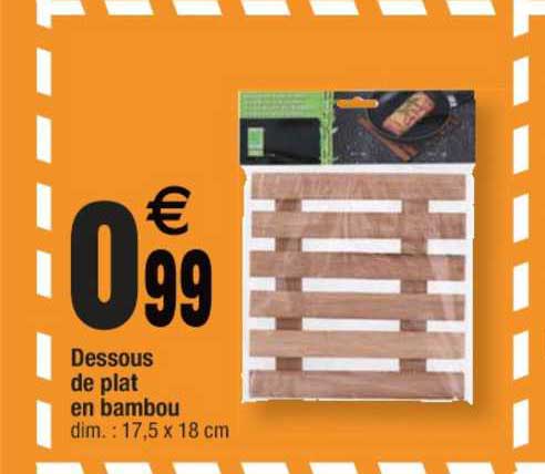 Dessous De Plat En Bambou