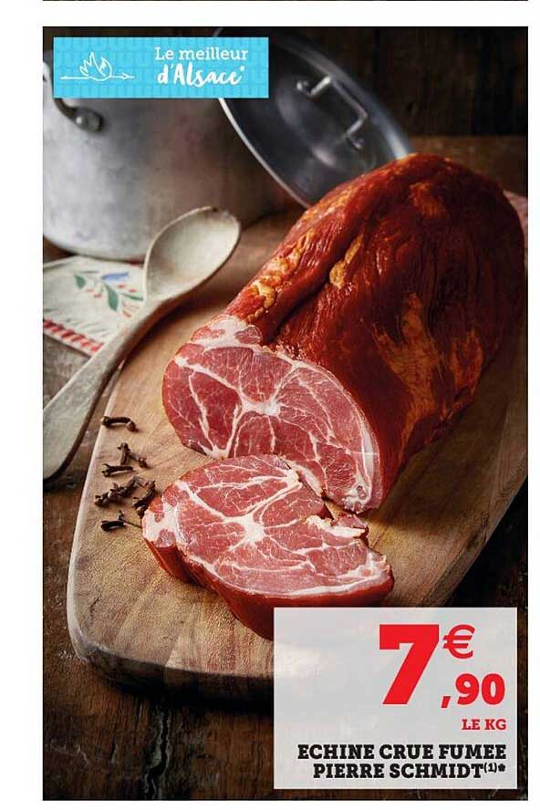 échine crue fumée pierre schmidt