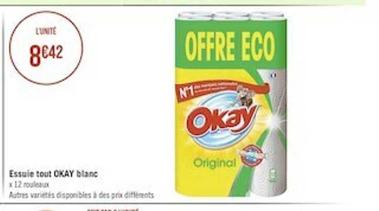 essuie tout okay blanc