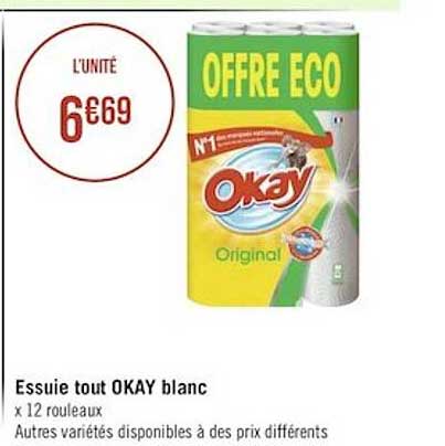 Essuie Tout Okay Blanc