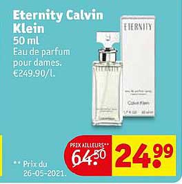eternity calvin klein eau de parfum pour dames