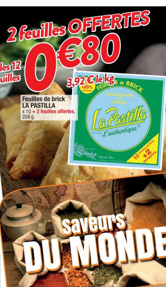 feuilles de brick la pastilla