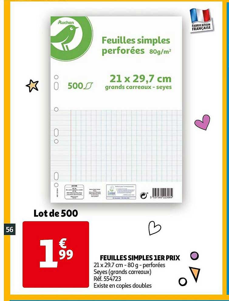Feuilles Simples 1er Prix