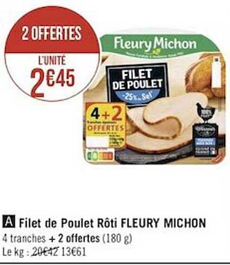 filet de poulet rôti fleury michon